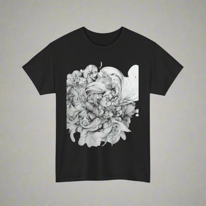 Unique Artistic Floral Unisex Heavy Cotton Tee