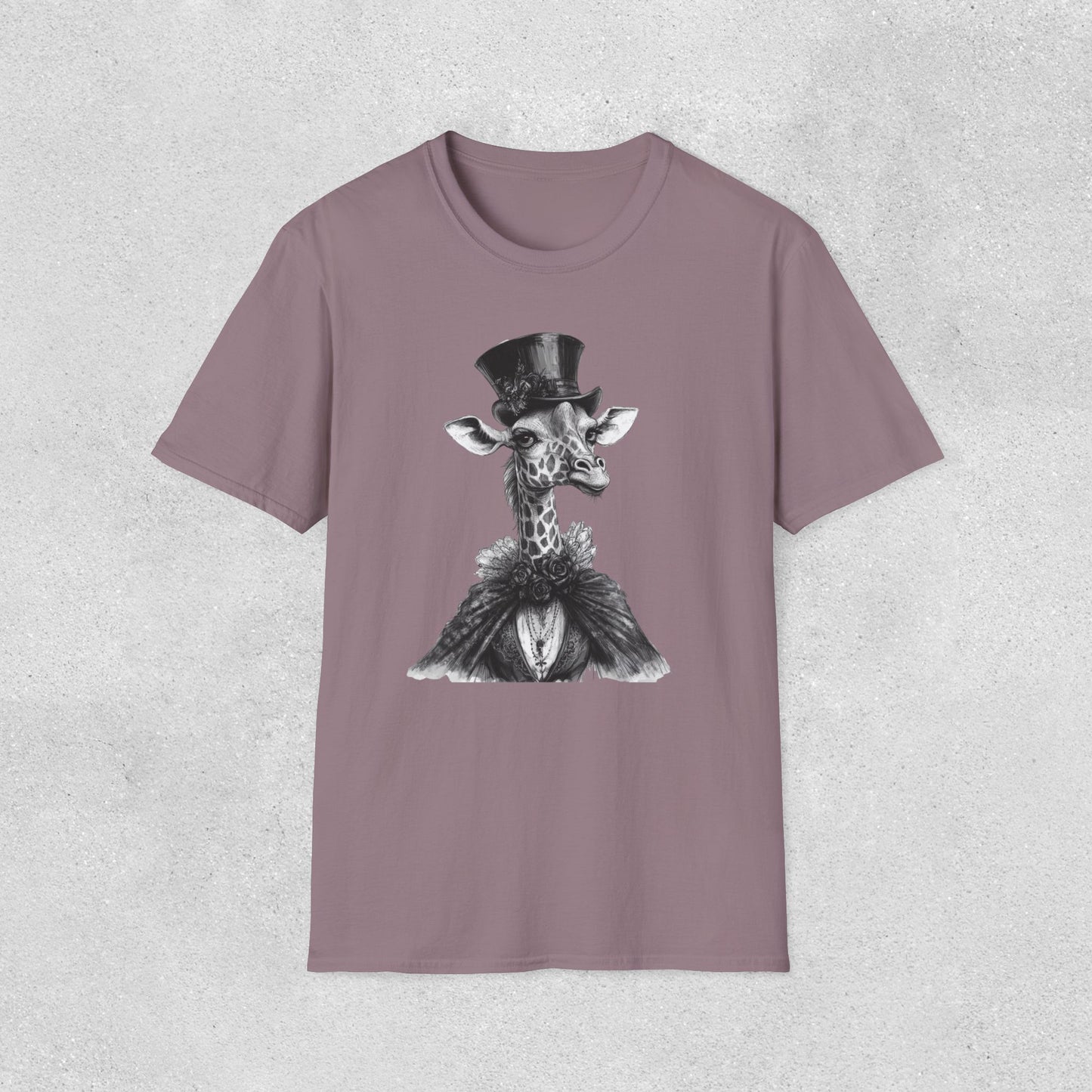 Vintage Giraffe Gentleman Softstyle T-Shirt