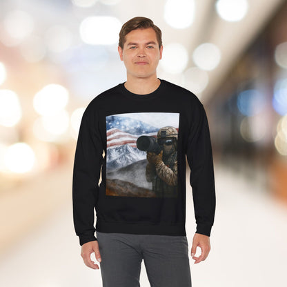 Patriotic On the Battlefield Heavy Blend™ Crewneck Sweatshirt