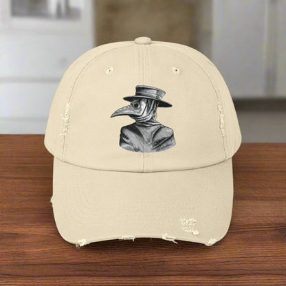 Beak Plague Mask Unisex Distressed Cap