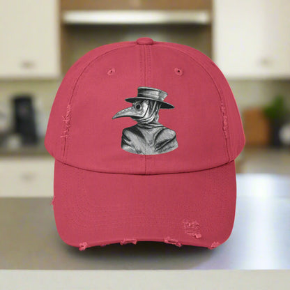Beak Plague Mask Unisex Distressed Cap