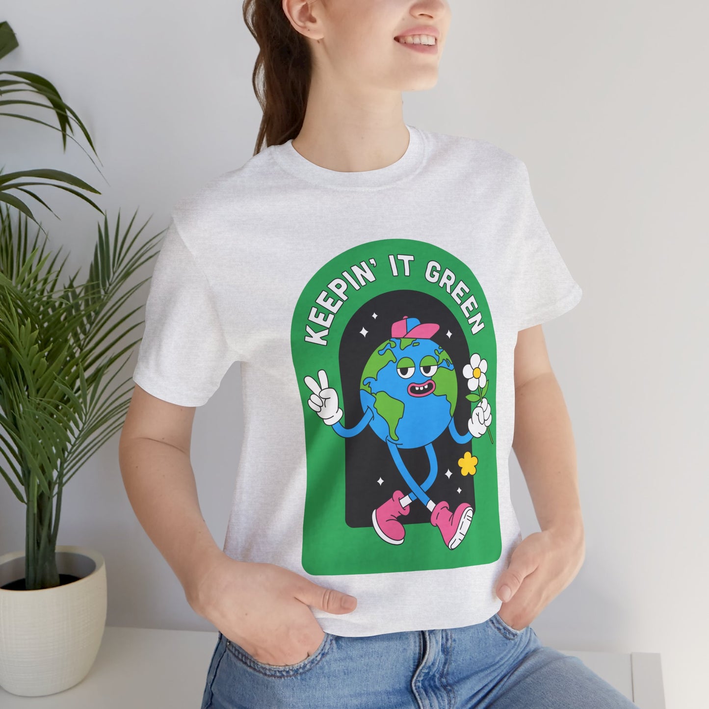 Keepin' It Green Unisex T-Shirt - Eco-Friendly Graphic Tee for Earth Lovers