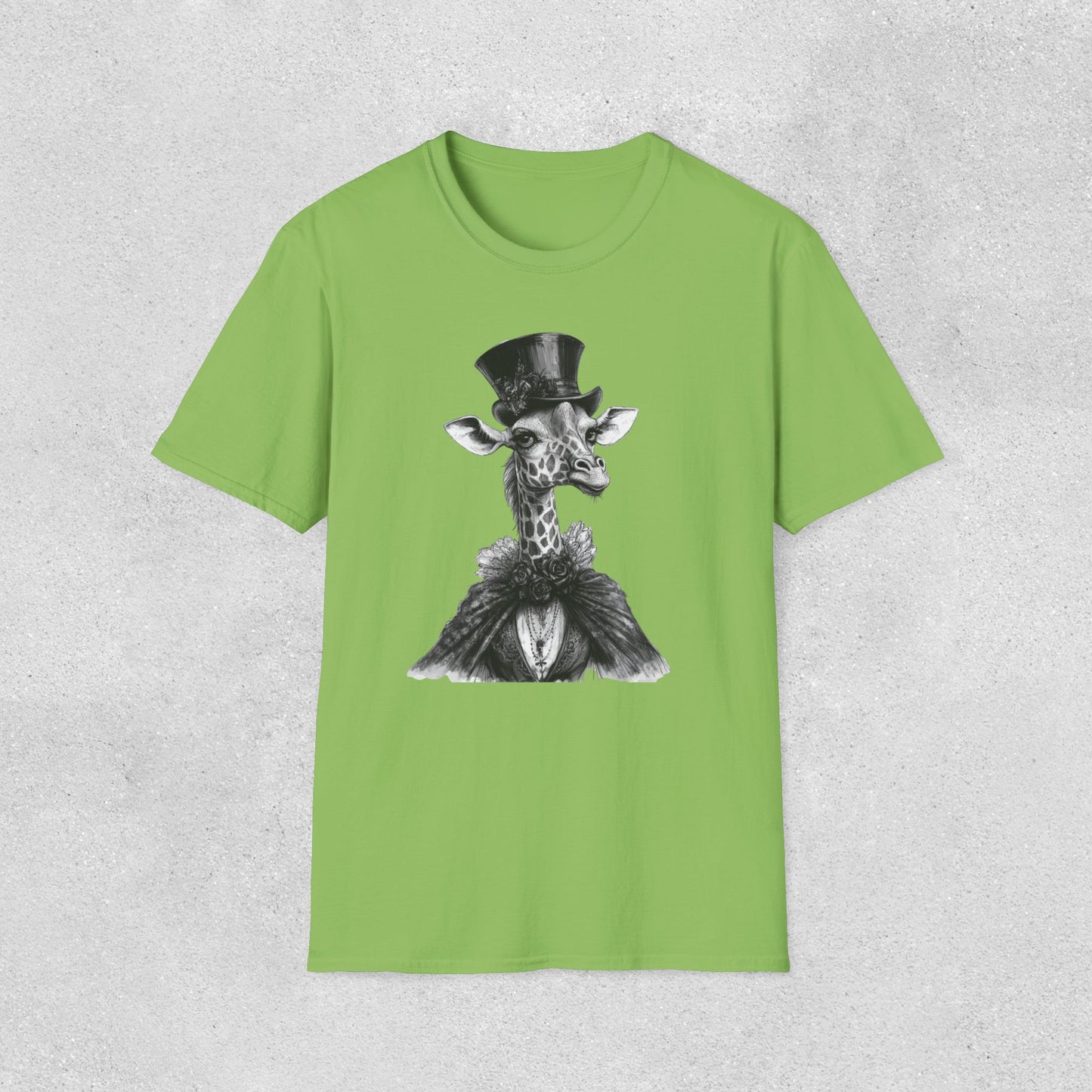 Vintage Giraffe Gentleman Softstyle T-Shirt