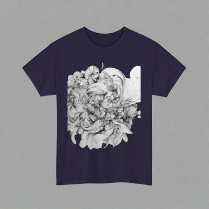 Unique Artistic Floral Unisex Heavy Cotton Tee