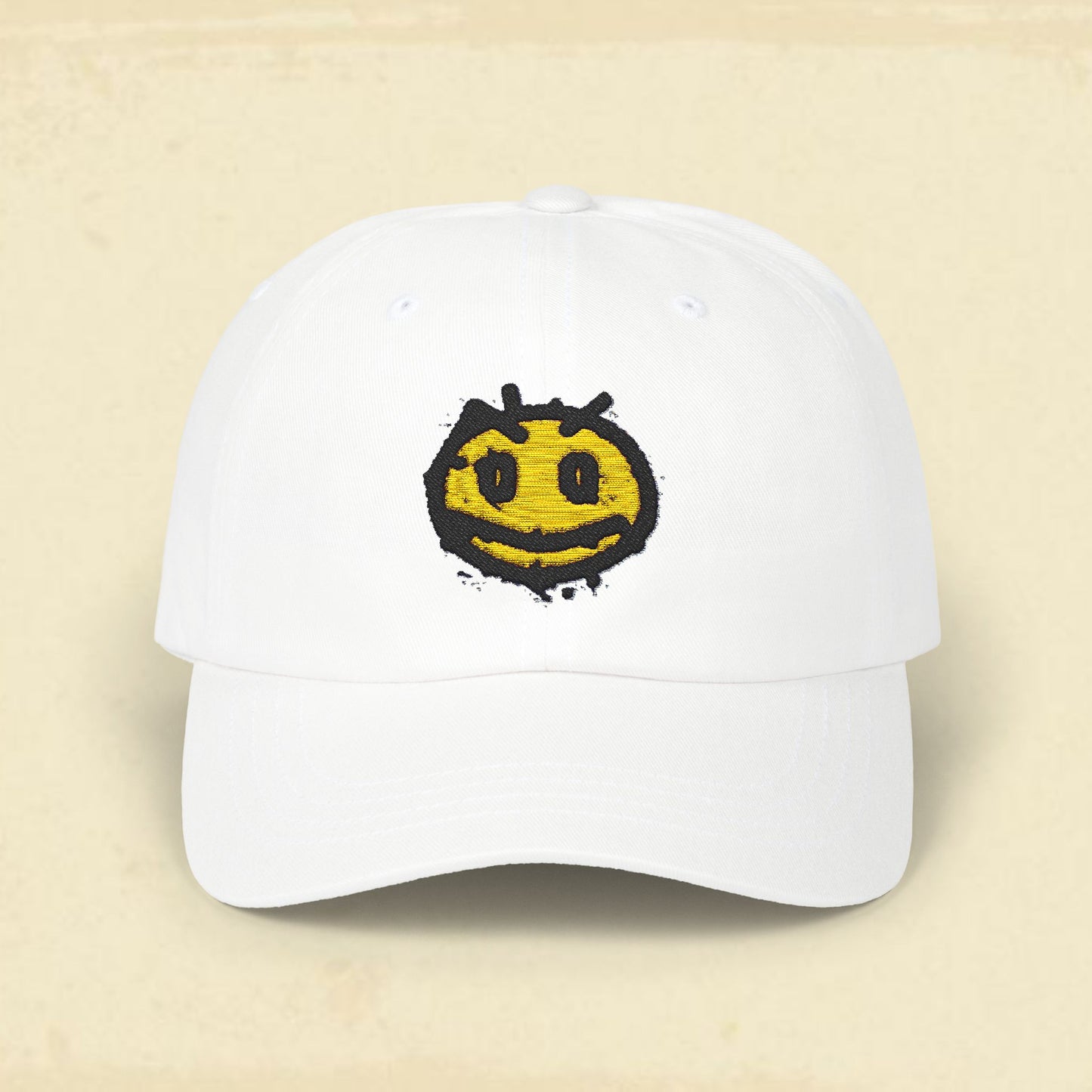 Irritated Smiley Classic Cap