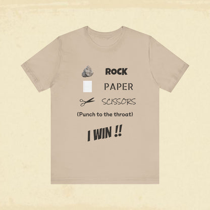 I Win! Rock Paper Scissors Tee