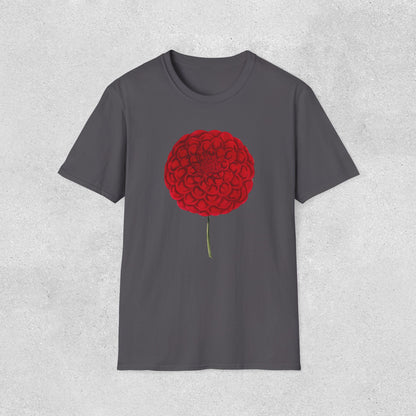 Red Dahlia Softstyle T-Shirt