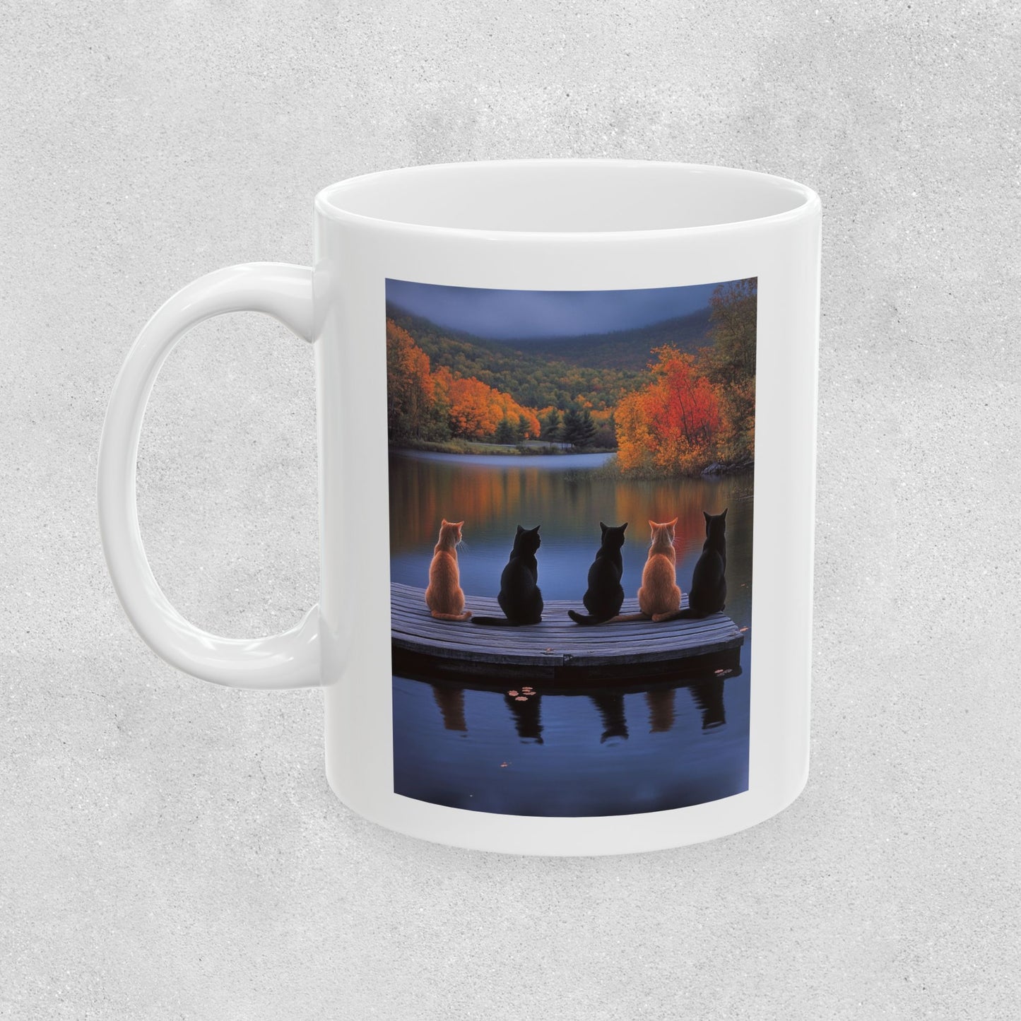 Peaceful Cat Lovers Ceramic Mug - 11oz & 15oz