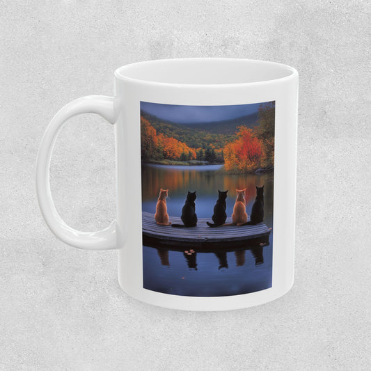 Peaceful Cat Lovers Ceramic Mug - 11oz & 15oz