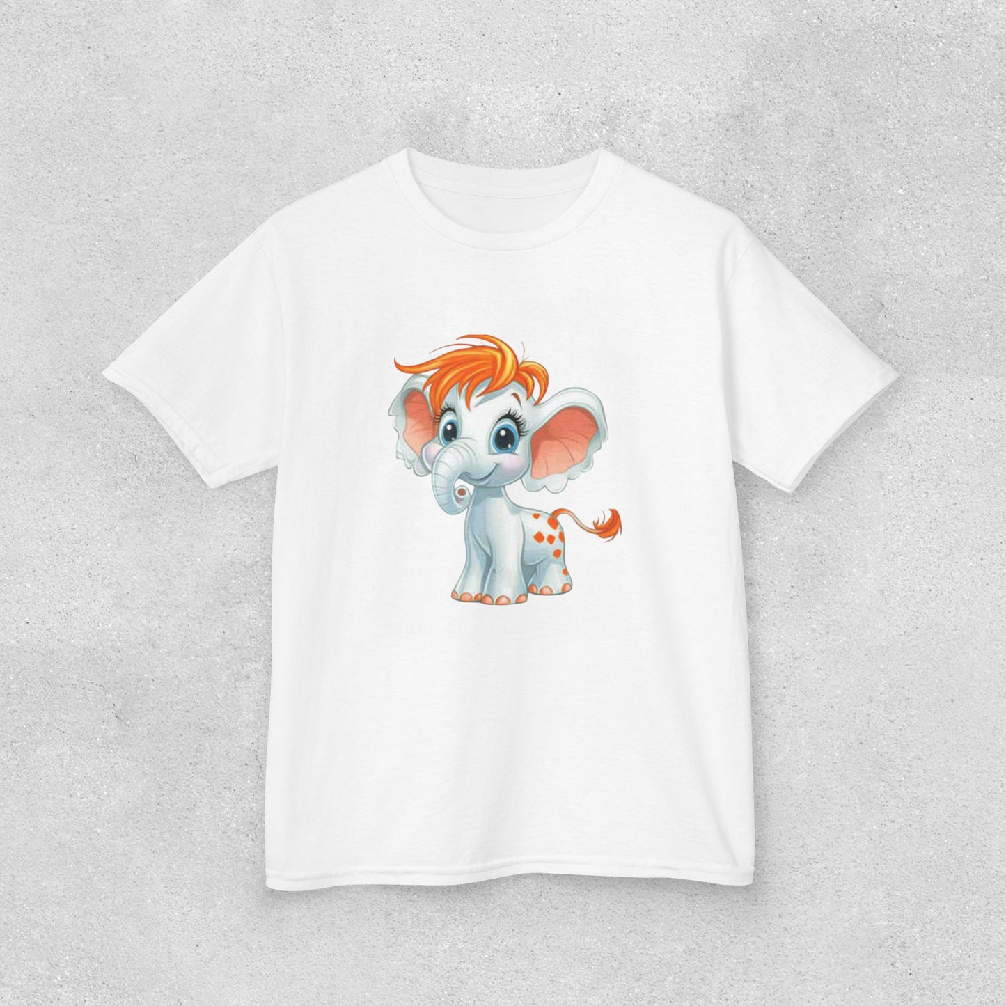 Red Headed Elephant Kids Tee
