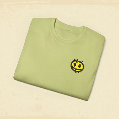 Irritated Smiley Face Cotton Tee