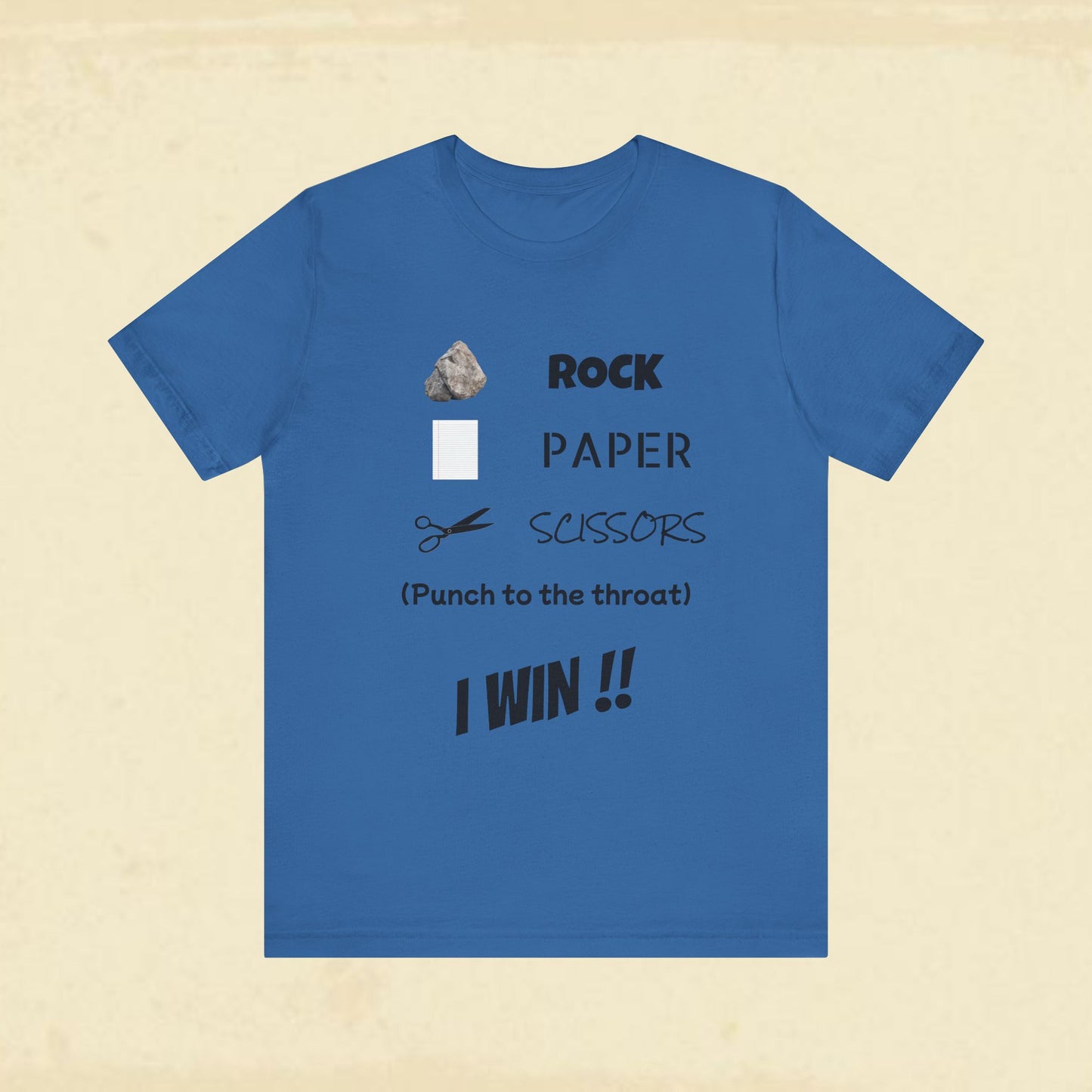 I Win! Rock Paper Scissors Tee