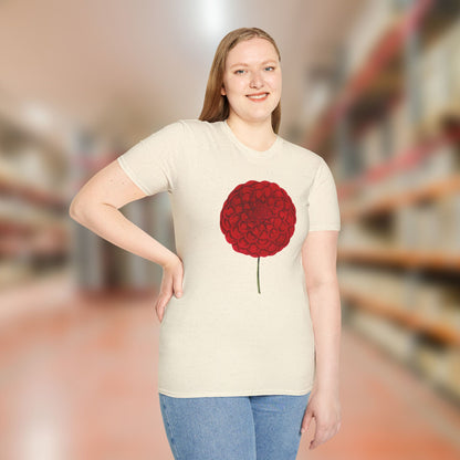 Red Dahlia Softstyle T-Shirt