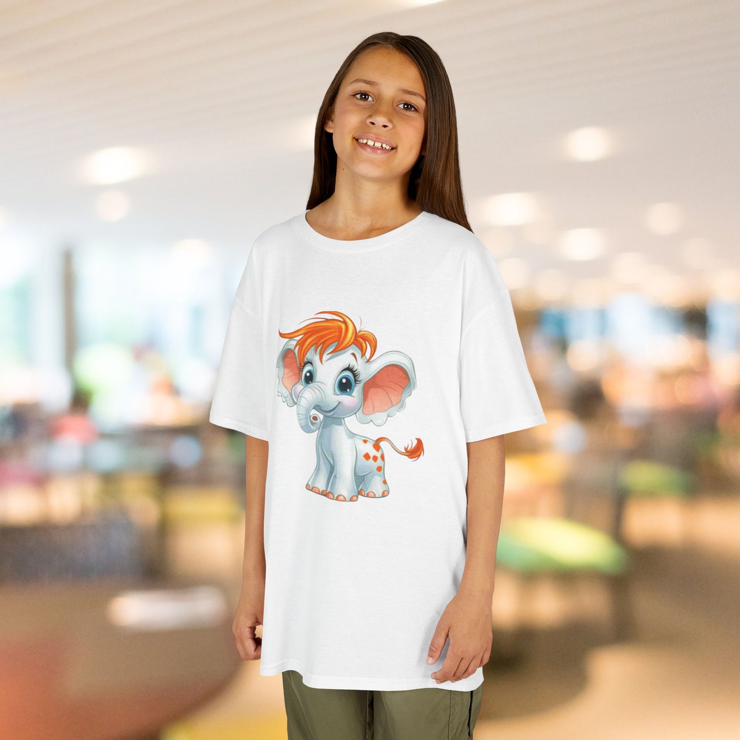 Red Headed Elephant Kids Tee