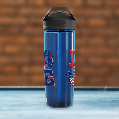Patriotic Love Water Bottle - 20oz/25oz