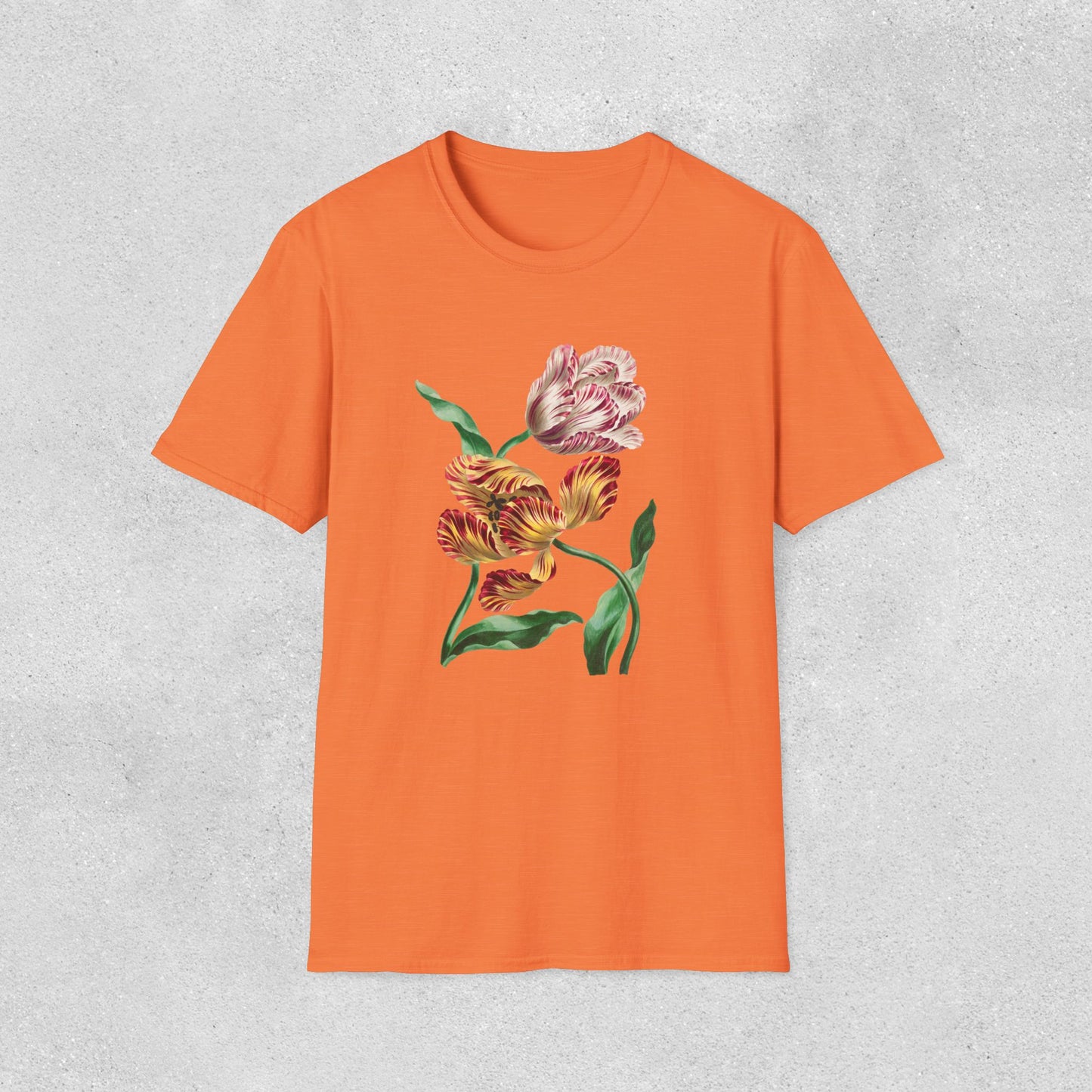 Two Tulips Artistic Softstyle T-Shirt