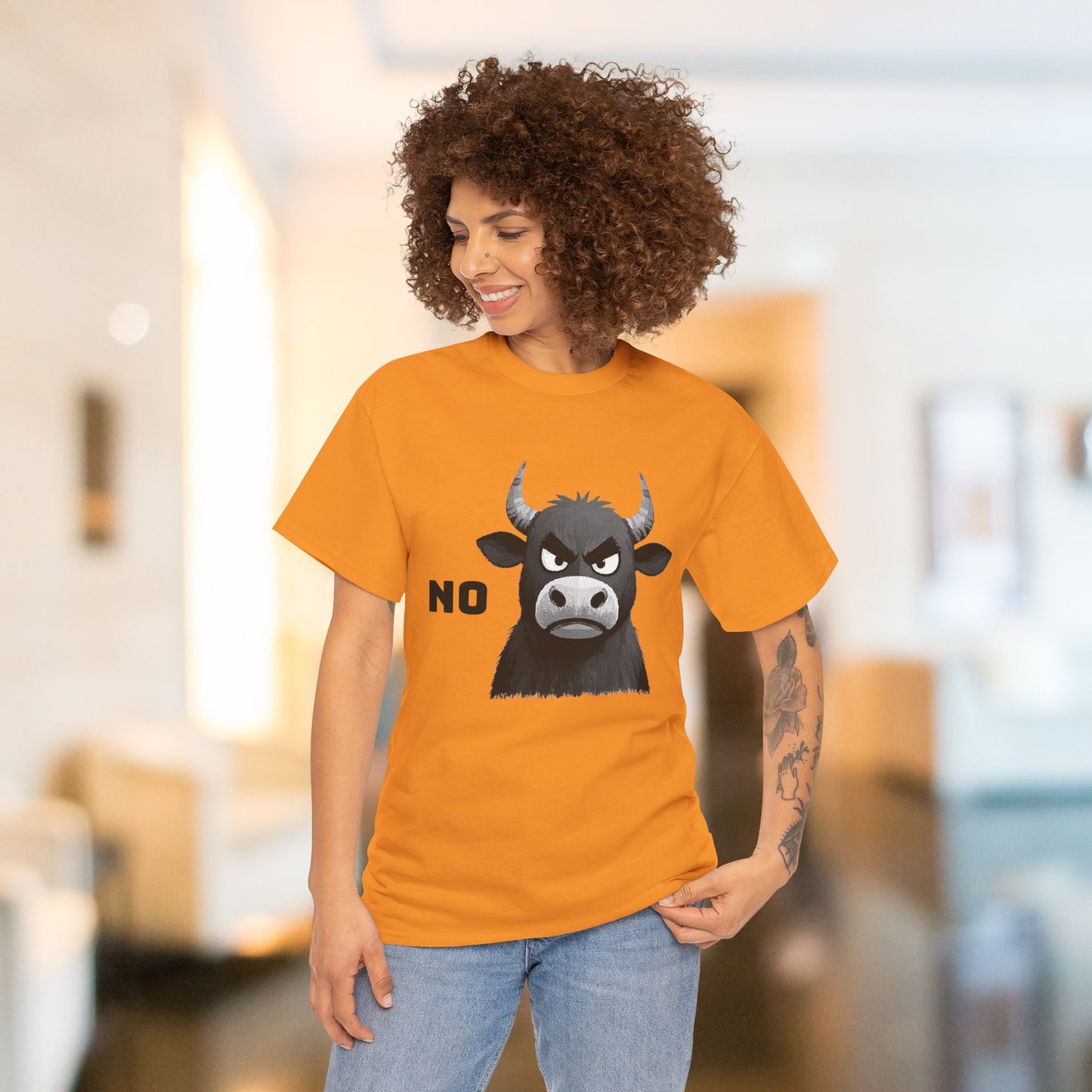 'NO' Bull Graphic Shirt