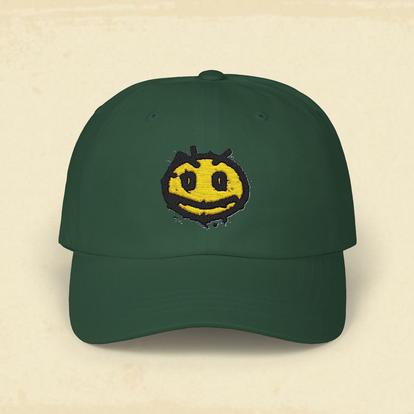 Irritated Smiley Classic Cap
