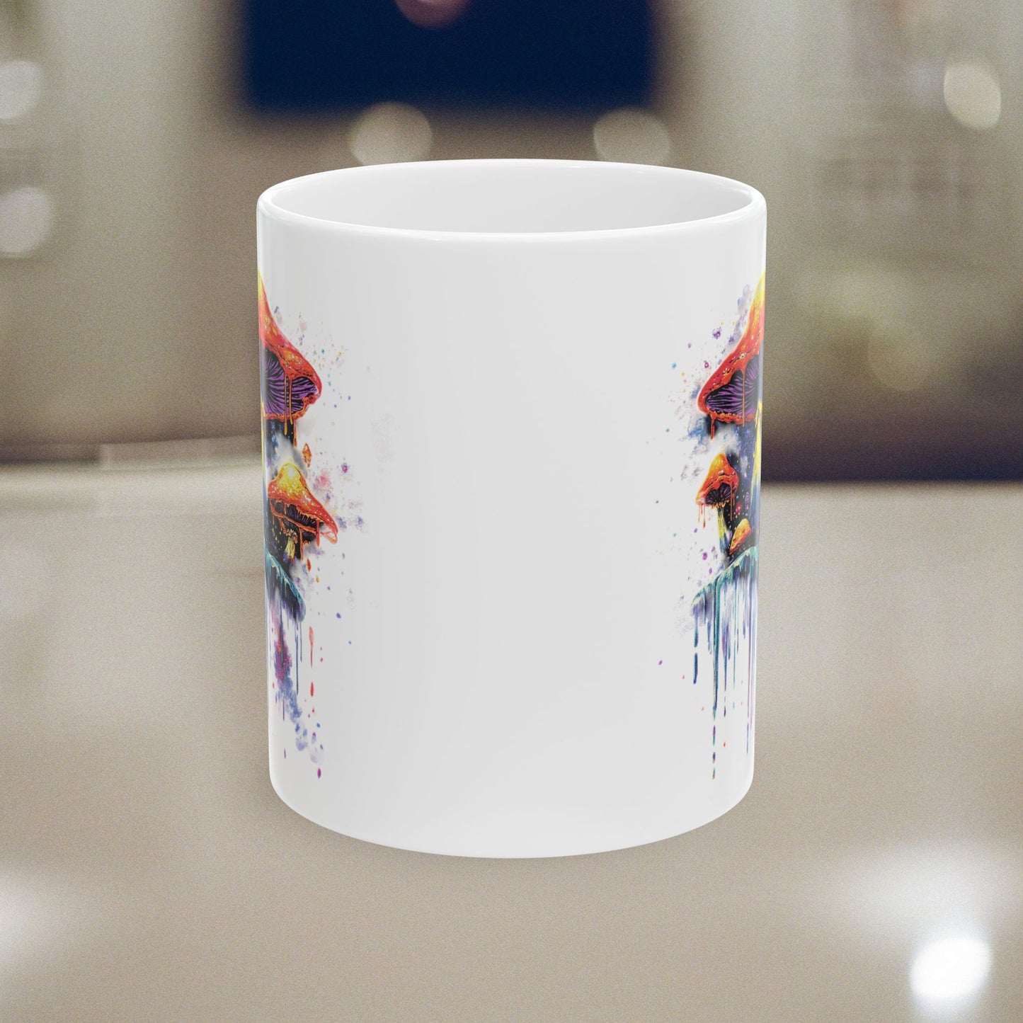 Mushroom Melt Artistic Ceramic Mug (11oz & 15oz)