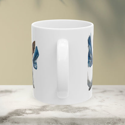 Adorable Winged Puppy Ceramic Mug - 11oz & 15oz