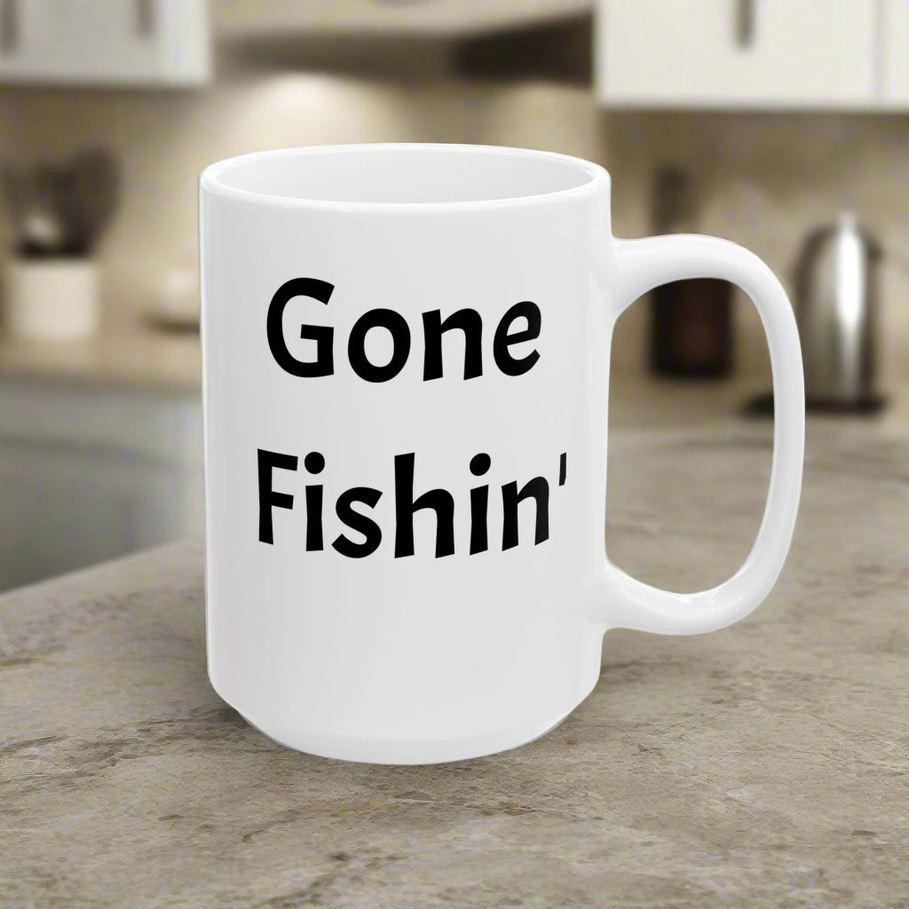 Gone Fishin' Ceramic Mug