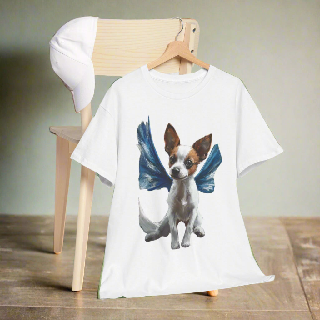 Winged Dog Graphic Heavy Cotton Tee