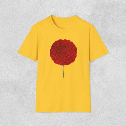 Red Dahlia Softstyle T-Shirt