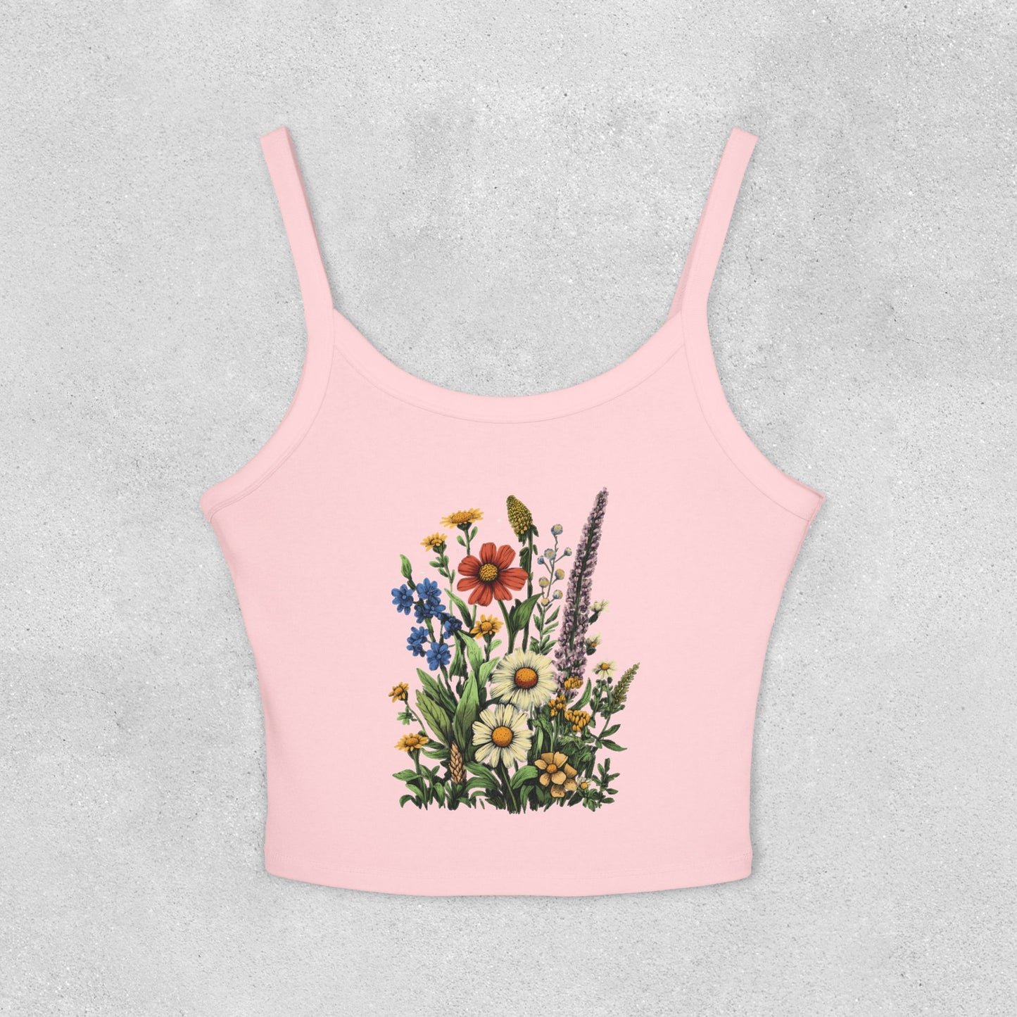 Wildflower Bouquet Strap Tank Top