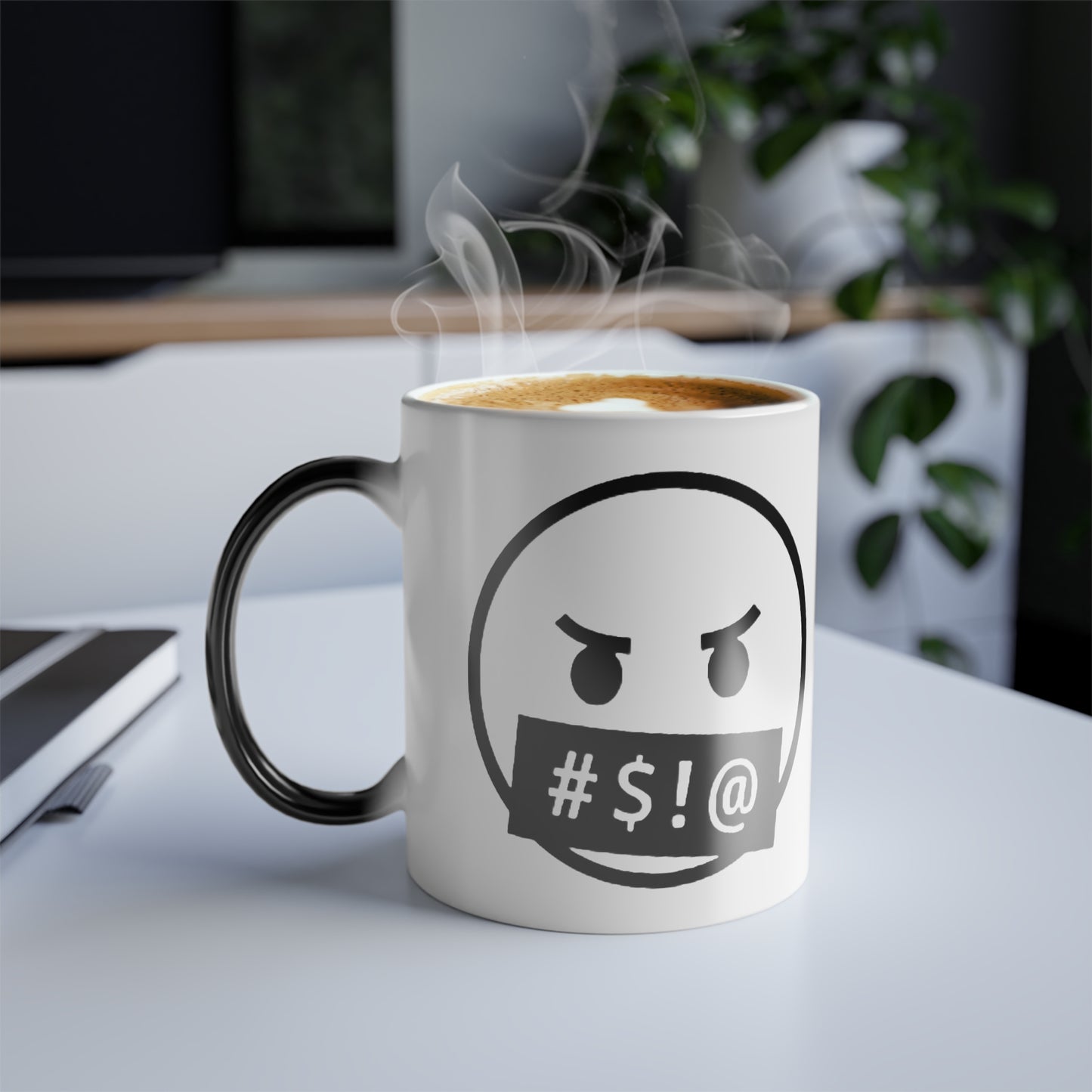 Color Morphing Foul Mouth Emoji Mug