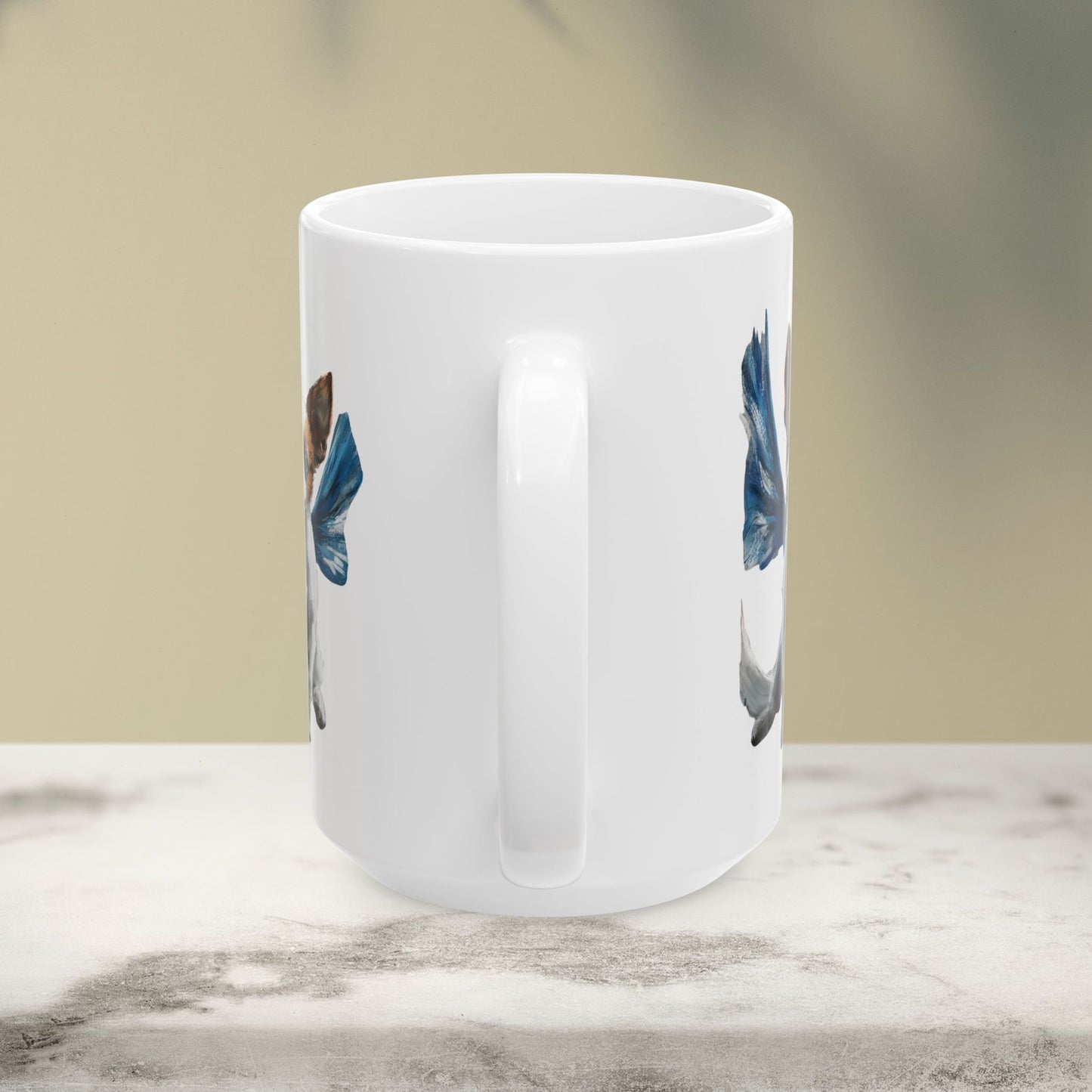 Adorable Winged Puppy Ceramic Mug - 11oz & 15oz