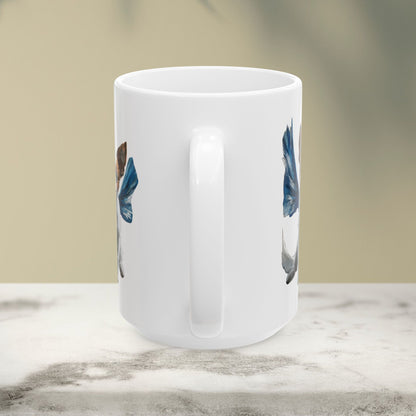 Adorable Winged Puppy Ceramic Mug - 11oz & 15oz