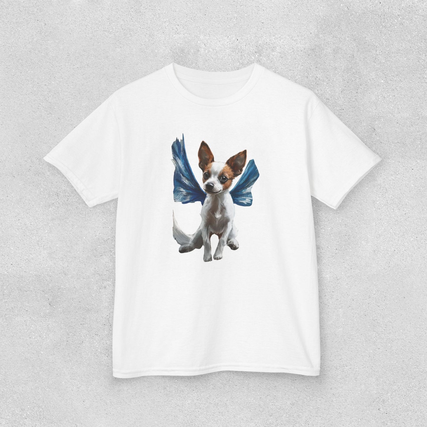 Adorable Dog Design Kids Cotton Tee