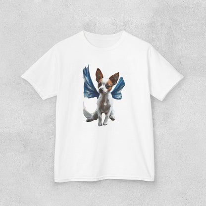 Adorable Dog Design Kids Cotton Tee