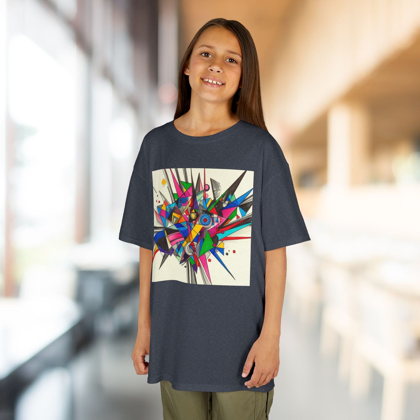 Colorful Geometric Kids Heavy Cotton™ Tee