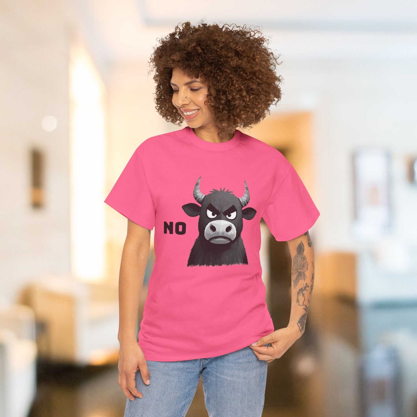 'NO' Bull Graphic Shirt