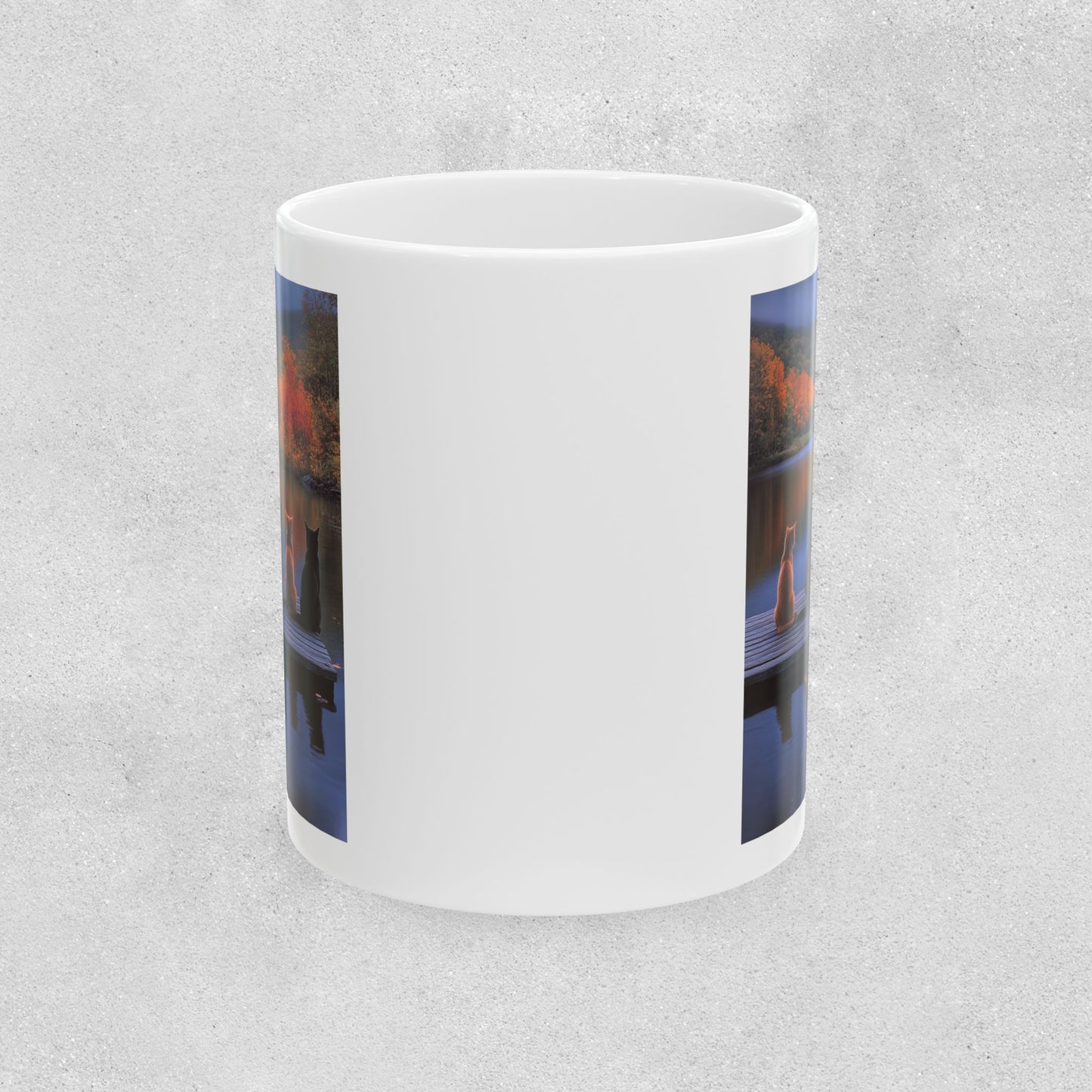 Peaceful Cat Lovers Ceramic Mug - 11oz & 15oz