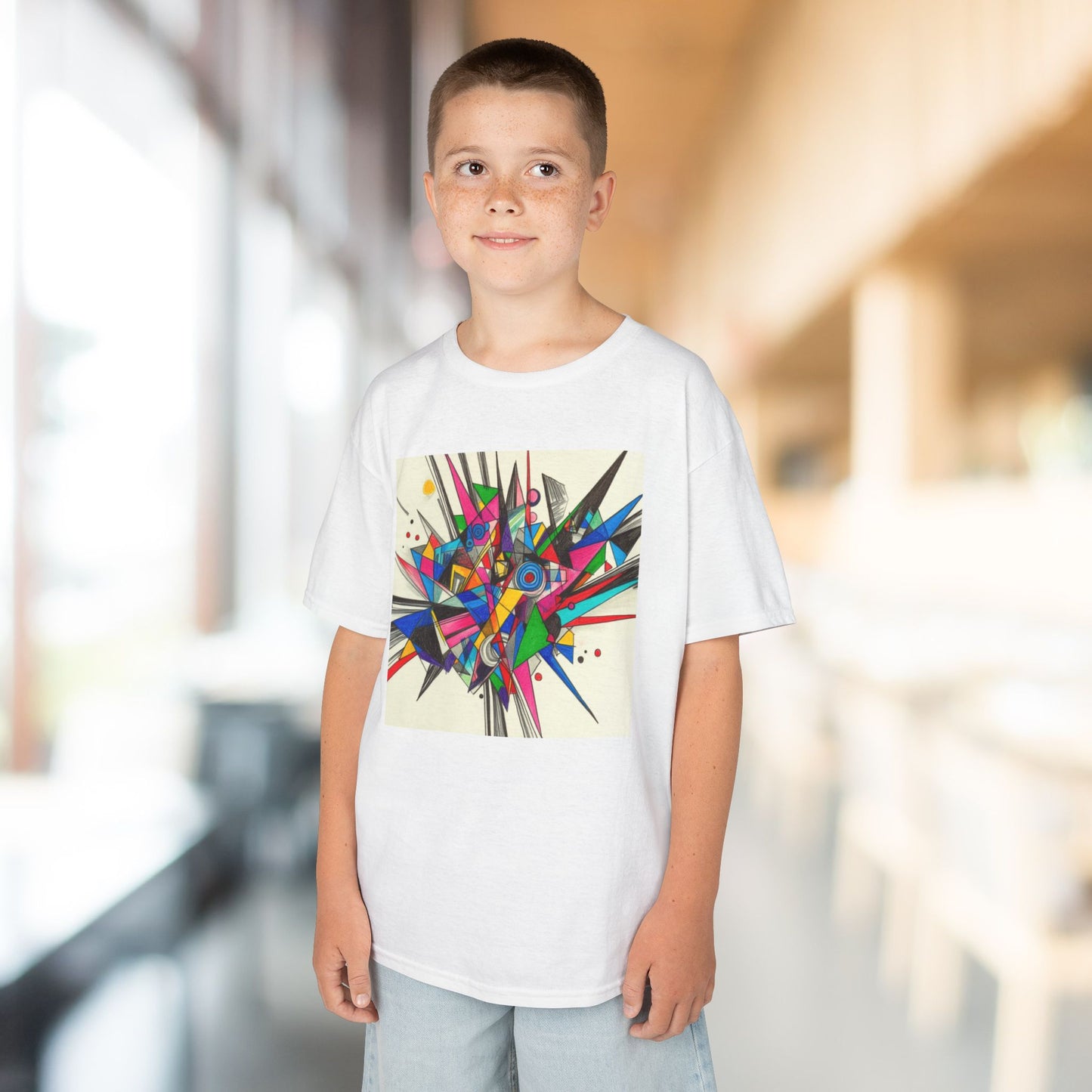 Colorful Geometric Kids Heavy Cotton™ Tee