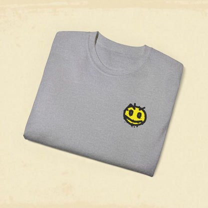 Irritated Smiley Face Cotton Tee