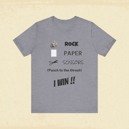 I Win! Rock Paper Scissors Tee