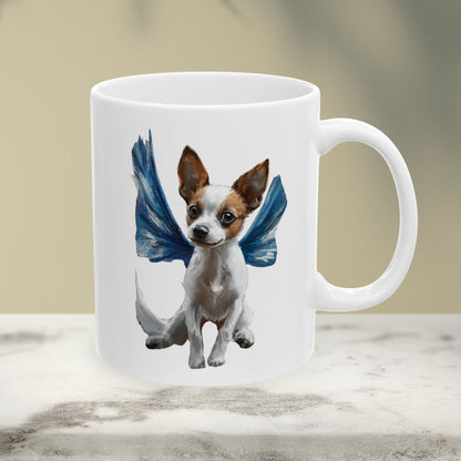 Adorable Winged Puppy Ceramic Mug - 11oz & 15oz