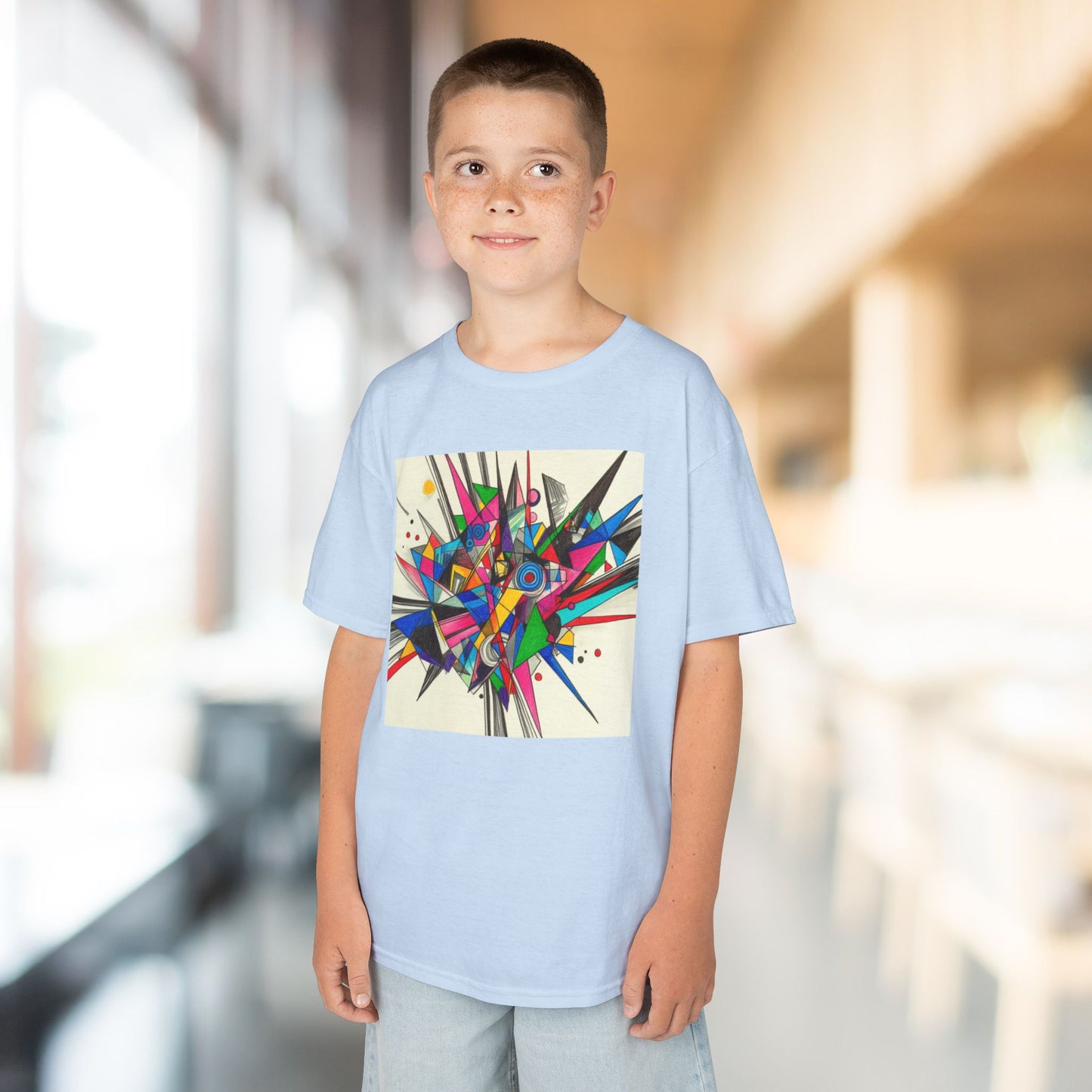 Colorful Geometric Kids Heavy Cotton™ Tee