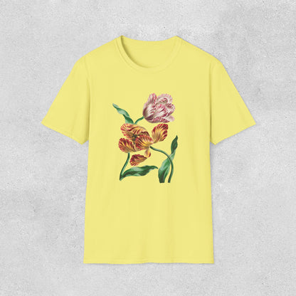 Two Tulips Artistic Softstyle T-Shirt