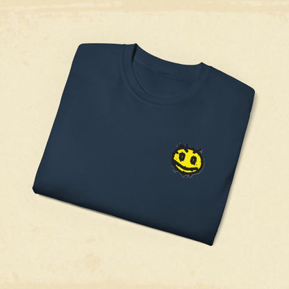 Irritated Smiley Face Cotton Tee