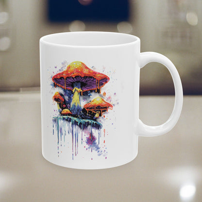Mushroom Melt Artistic Ceramic Mug (11oz & 15oz)