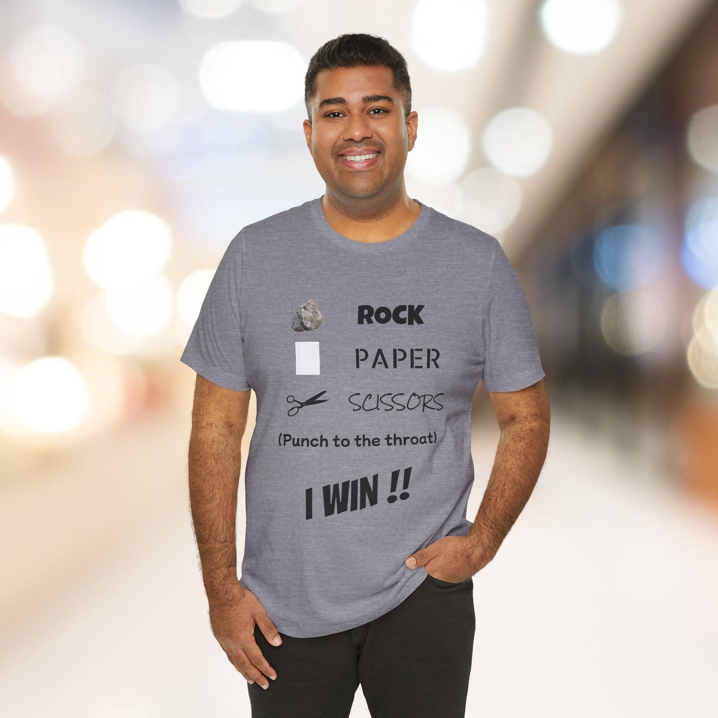 I Win! Rock Paper Scissors Tee