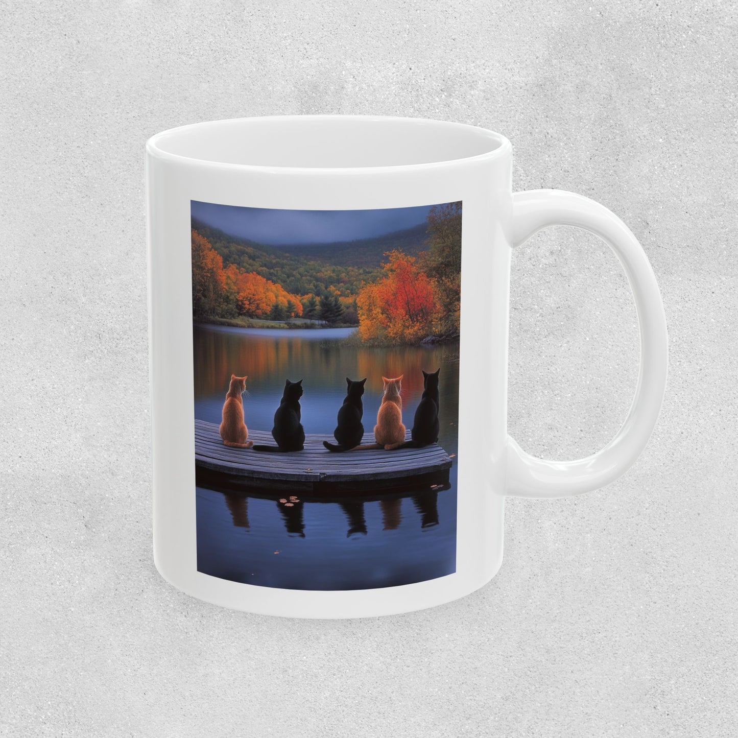 Peaceful Cat Lovers Ceramic Mug - 11oz & 15oz