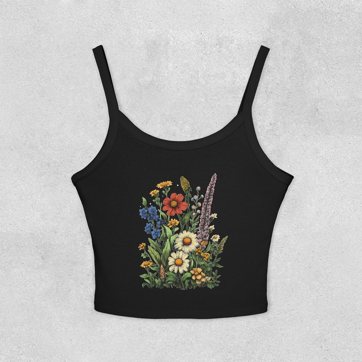 Wildflower Bouquet Strap Tank Top