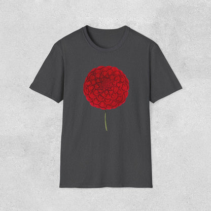 Red Dahlia Softstyle T-Shirt
