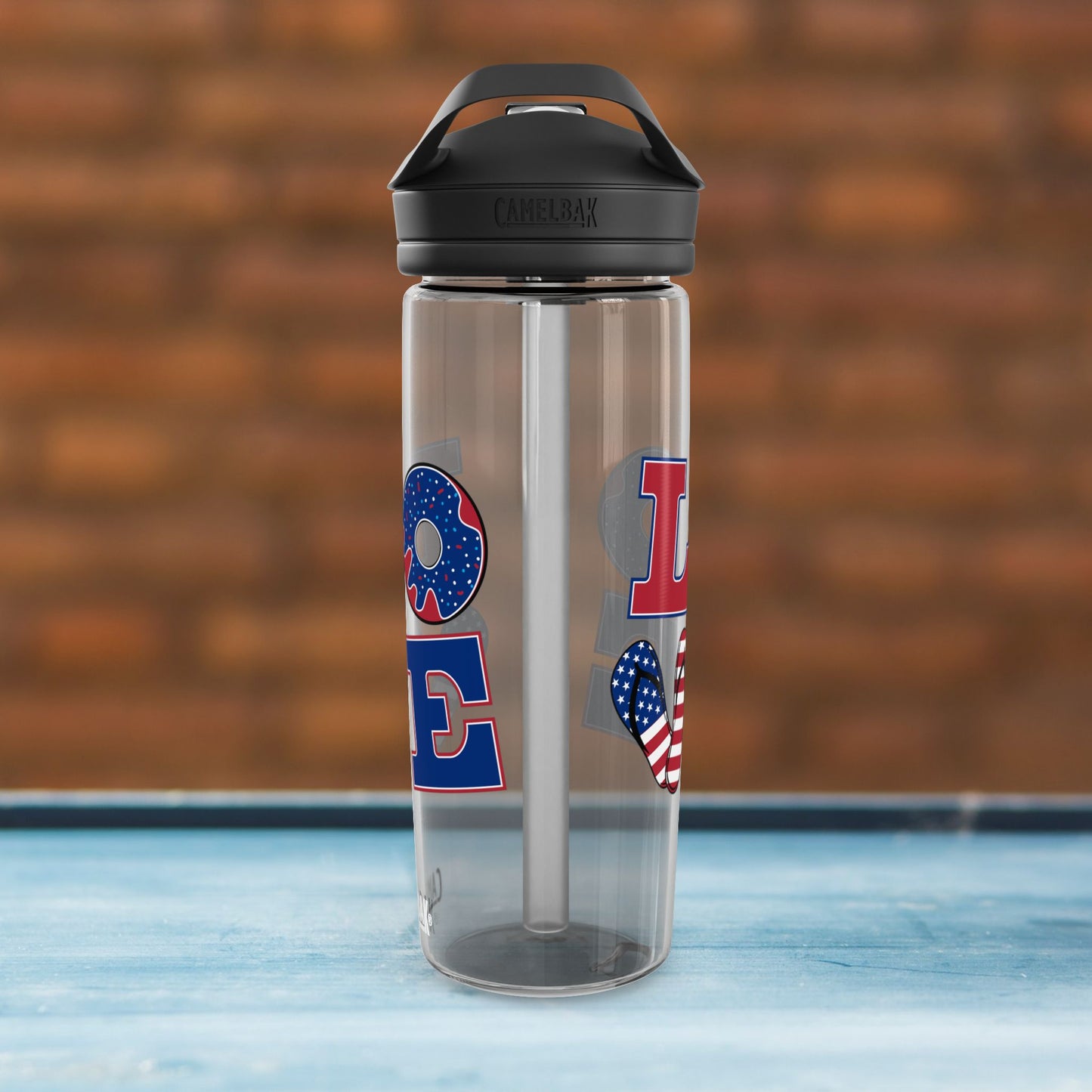 Patriotic Love Water Bottle - 20oz/25oz