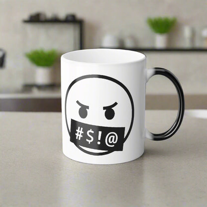 Color Morphing Foul Mouth Emoji Mug